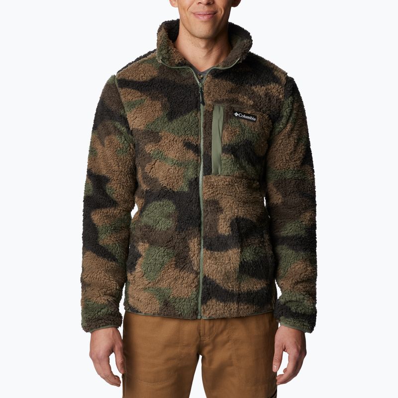 Felpa trekking Columbia Winter Pass Print Fleece cypress mod camo da uomo