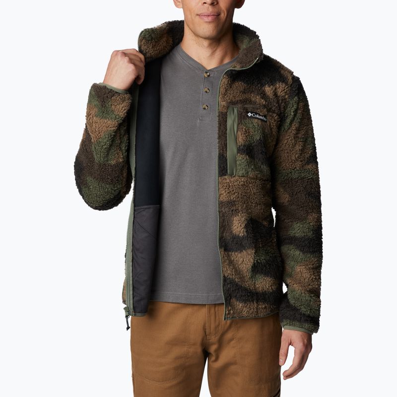 Felpa trekking Columbia Winter Pass Print Fleece cypress mod camo da uomo 5