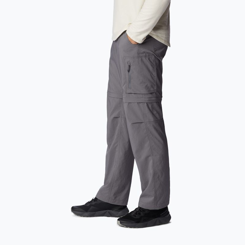 Columbia Silver Ridge Utility Convertible city pantaloni da trekking da uomo grigio 4