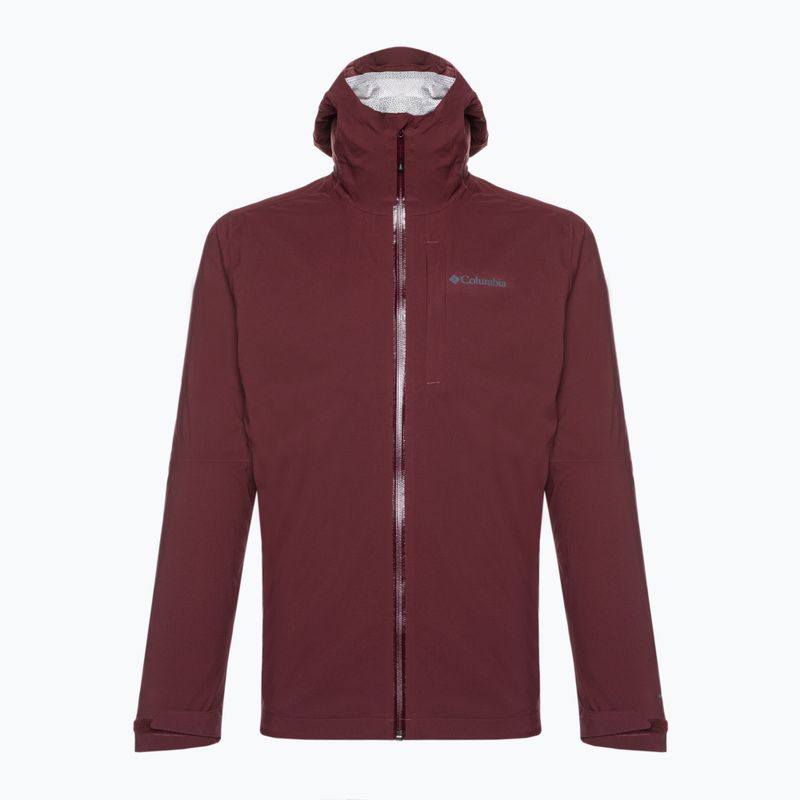 Giacca da pioggia Columbia Omni-Tech Ampli-Dry da uomo in sambuco
