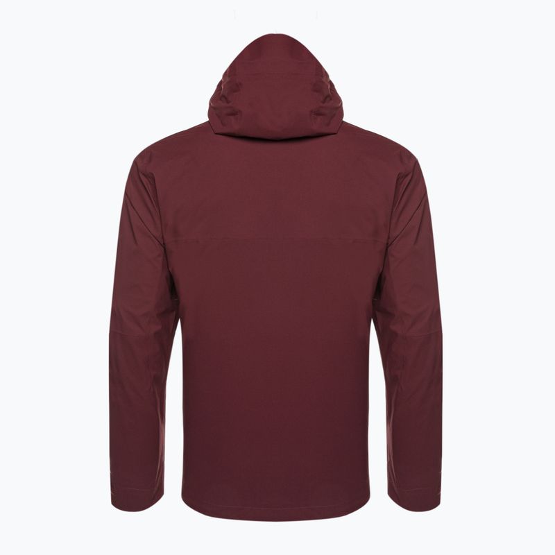 Giacca da pioggia Columbia Omni-Tech Ampli-Dry da uomo in sambuco 2