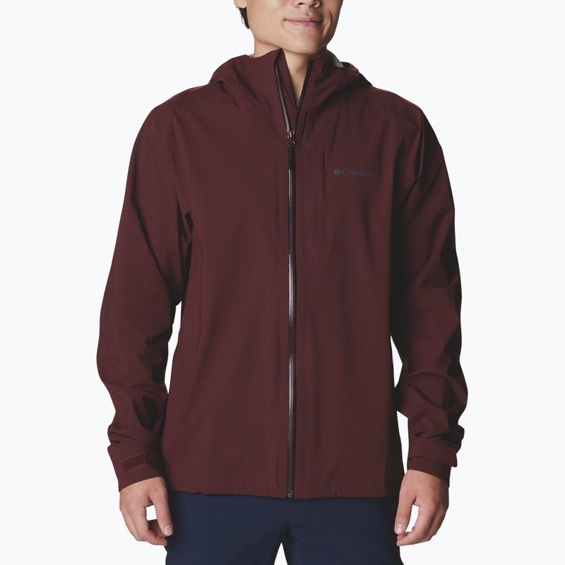 Giacca da pioggia Columbia Omni-Tech Ampli-Dry da uomo in sambuco 6