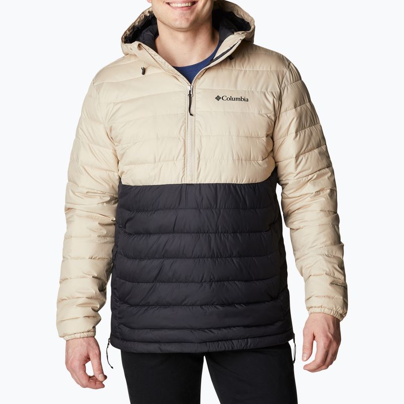 Piumino Columbia Powder Lite Anorak fossile antico/nero da uomo 5