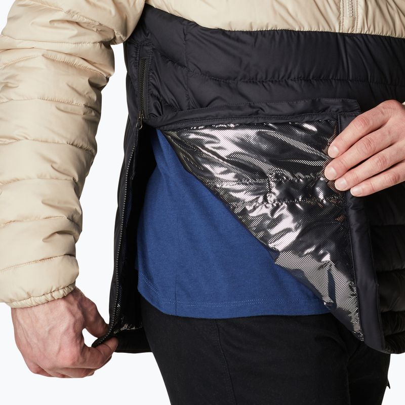 Piumino Columbia Powder Lite Anorak fossile antico/nero da uomo 9