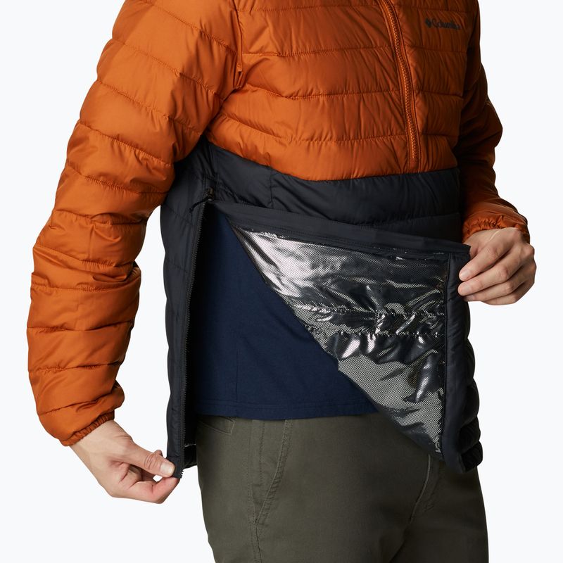Columbia Powder Lite piumino da uomo Anorak caldo rame/nero 10