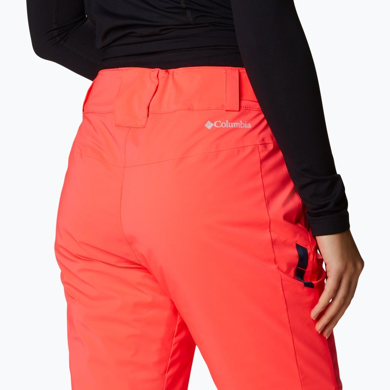 Pantaloni da sci Columbia Backslope II Insulated da donna neon sunrise 7