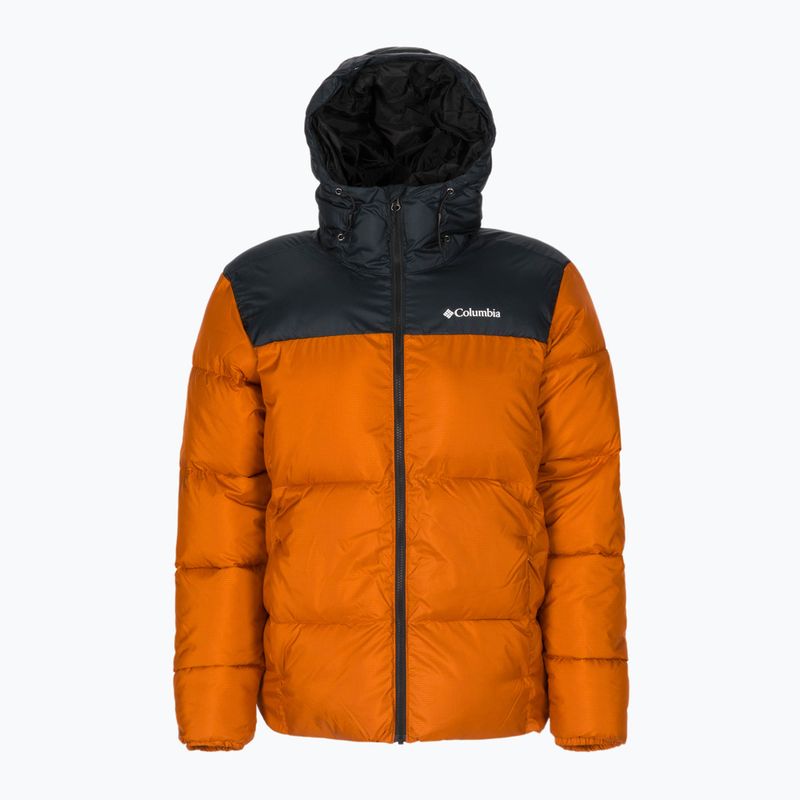 Piumino Columbia Puffect da uomo con cappuccio caldo rame/nero 7