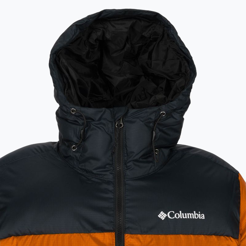 Piumino Columbia Puffect da uomo con cappuccio caldo rame/nero 10