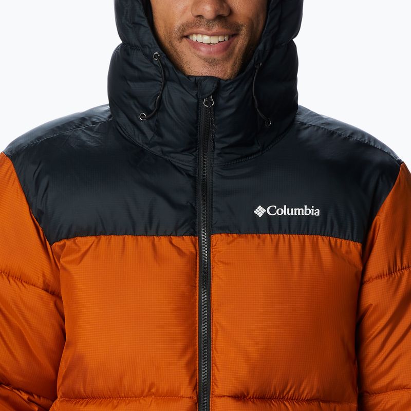 Piumino Columbia Puffect da uomo con cappuccio caldo rame/nero 6