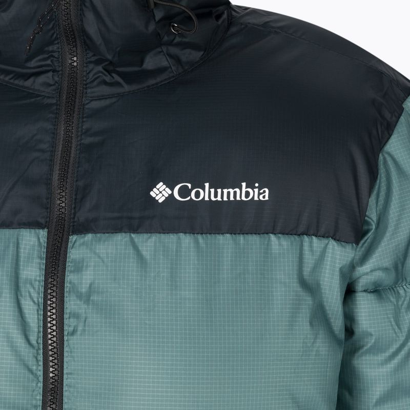 Columbia Puffect Uomo Piumino con cappuccio metallo/nero 9