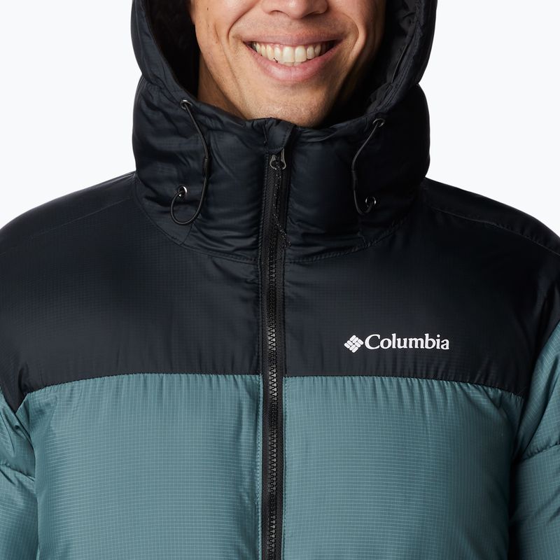 Columbia Puffect Uomo Piumino con cappuccio metallo/nero 6