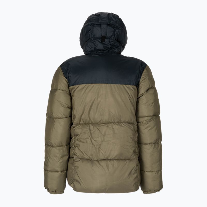Piumino Columbia Puffect da uomo con cappuccio verde pietra/nero 8