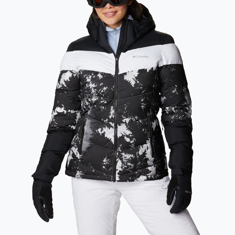 Giacca da sci Columbia Abbott Peak Insulated da donna, stampa lookup bianca/nero/bianco