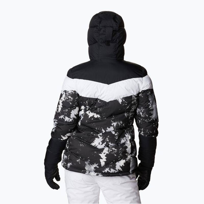 Giacca da sci Columbia Abbott Peak Insulated da donna, stampa lookup bianca/nero/bianco 3