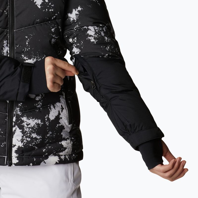 Giacca da sci Columbia Abbott Peak Insulated da donna, stampa lookup bianca/nero/bianco 6