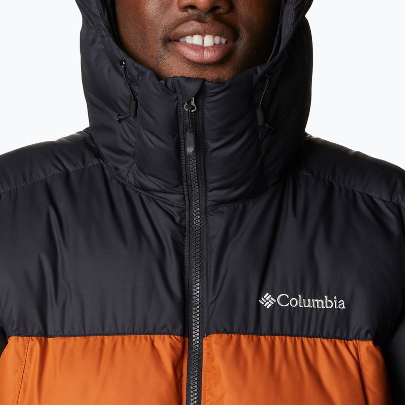 Piumino Columbia Pike Lake Uomo con cappuccio caldo rame/nero 5