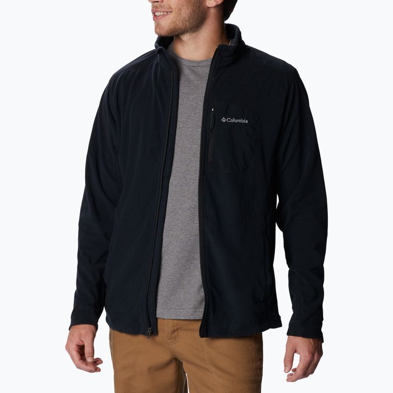 Felpa da trekking Columbia Klamath Range Full Zip uomo nero 5