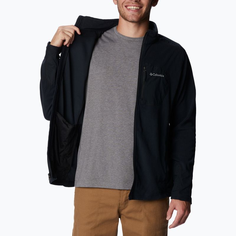 Felpa da trekking Columbia Klamath Range Full Zip uomo nero 6
