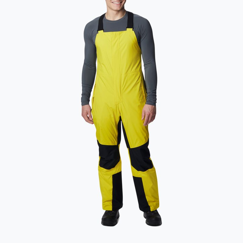 Columbia Iceventure Bib laser limone/nero pantaloni da sci da uomo
