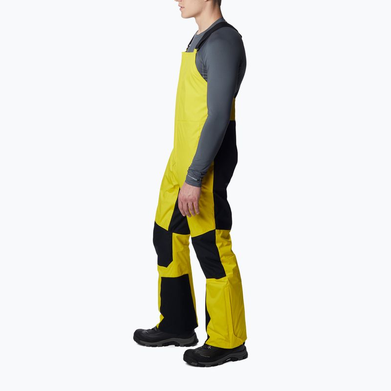 Columbia Iceventure Bib laser limone/nero pantaloni da sci da uomo 2