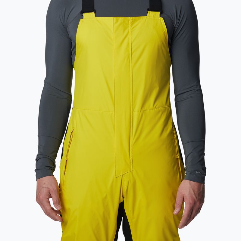 Columbia Iceventure Bib laser limone/nero pantaloni da sci da uomo 4