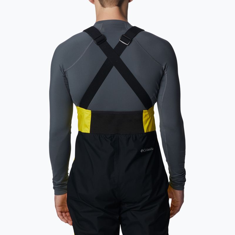 Columbia Iceventure Bib laser limone/nero pantaloni da sci da uomo 5