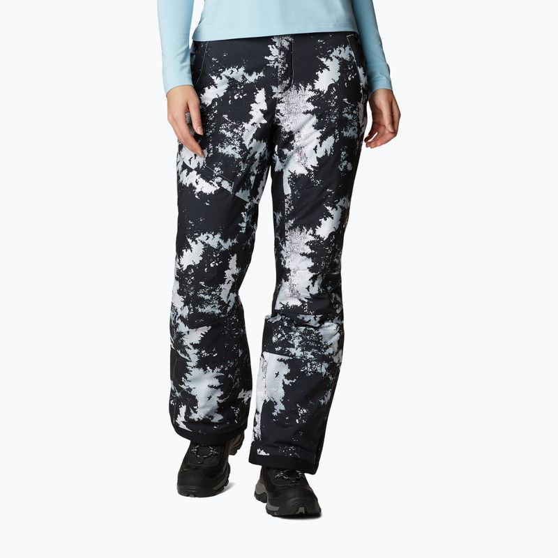 Pantaloni da sci Columbia Kick Turner Insulated bianchi con stampa lookup da donna