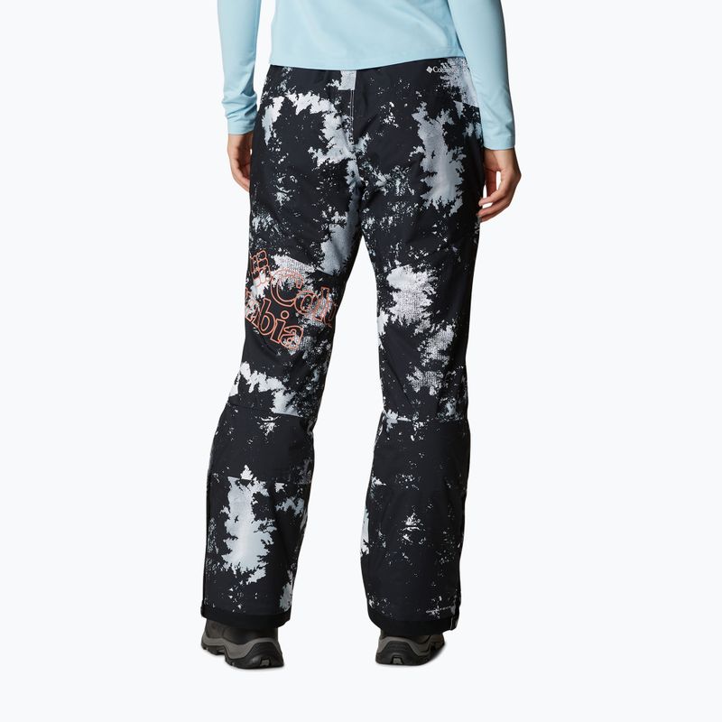 Pantaloni da sci Columbia Kick Turner Insulated bianchi con stampa lookup da donna 3