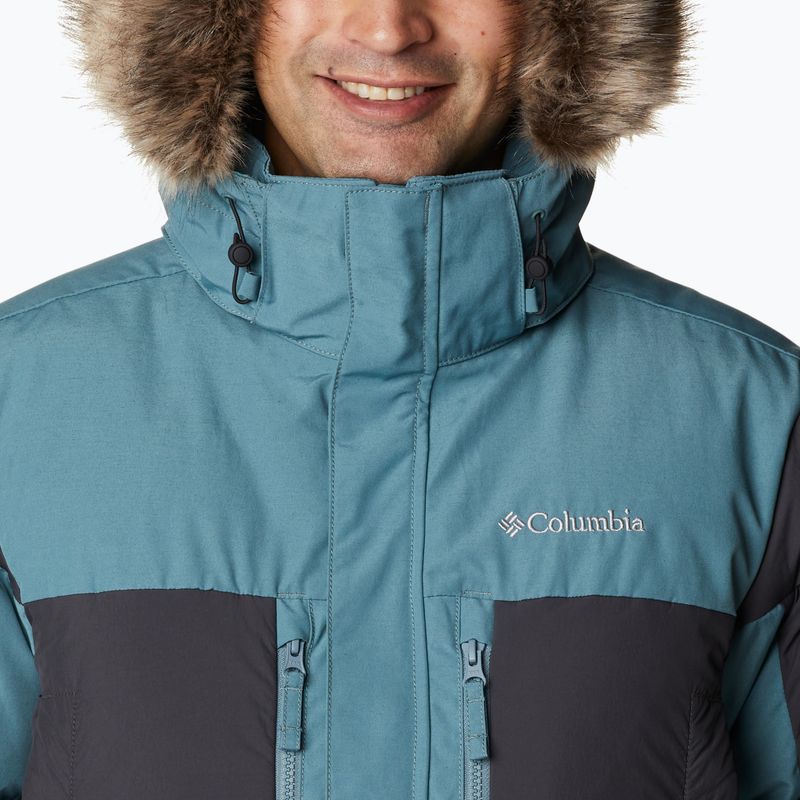 Columbia Marquam Peak Fusion Down Coat Parka Uomo metallo/squalo 5