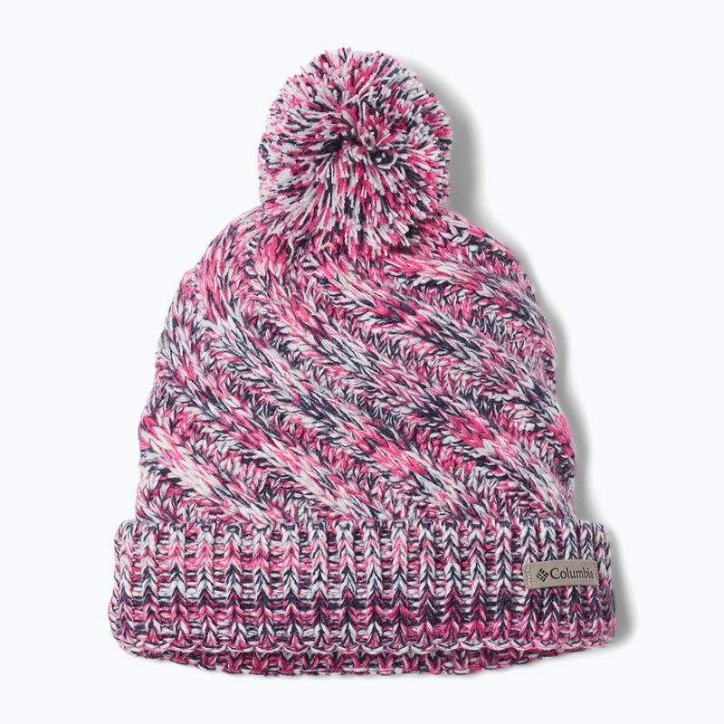 Berretto invernale Columbia Bundle Up bambino bianco/rosa ghiaccio ombreggiato 5