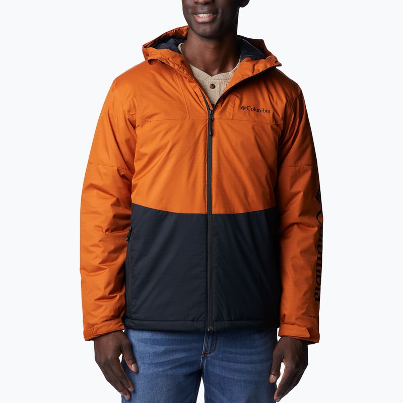 Giacca invernale Columbia Point Park Insulated, calda, rame/nera, da uomo