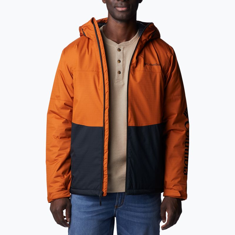 Giacca invernale Columbia Point Park Insulated, calda, rame/nera, da uomo 3