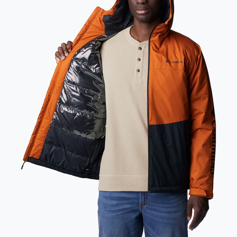 Giacca invernale Columbia Point Park Insulated, calda, rame/nera, da uomo 5