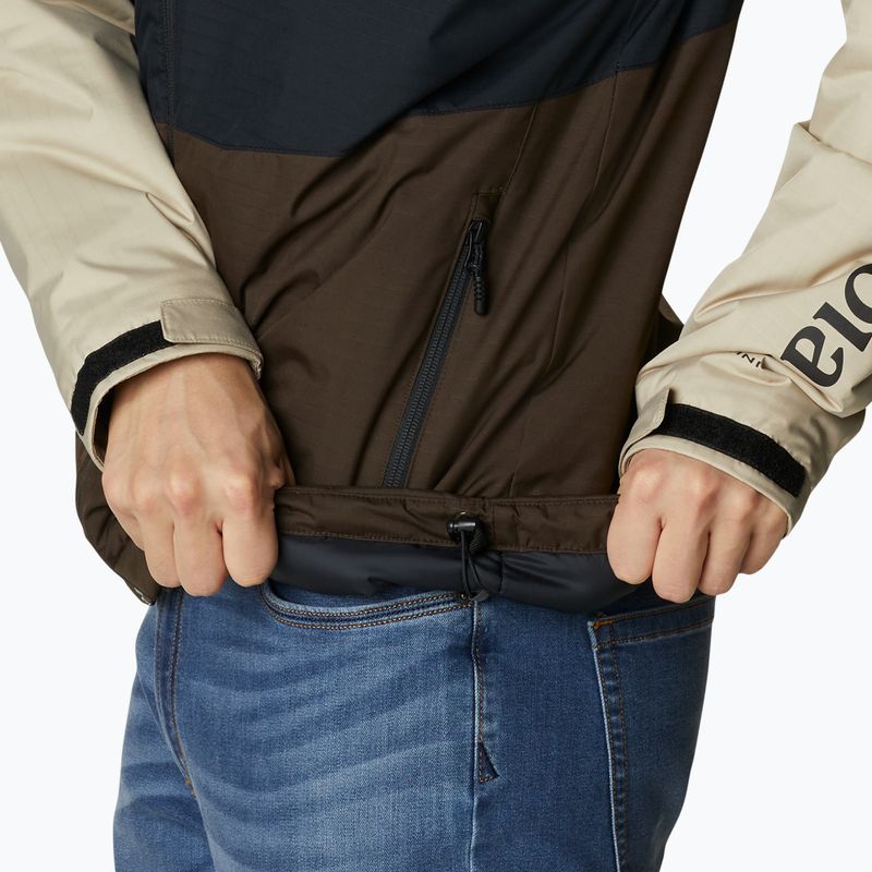 Giacca invernale Columbia Point Park Insulated da uomo nero/cordovan/fossile antico 6