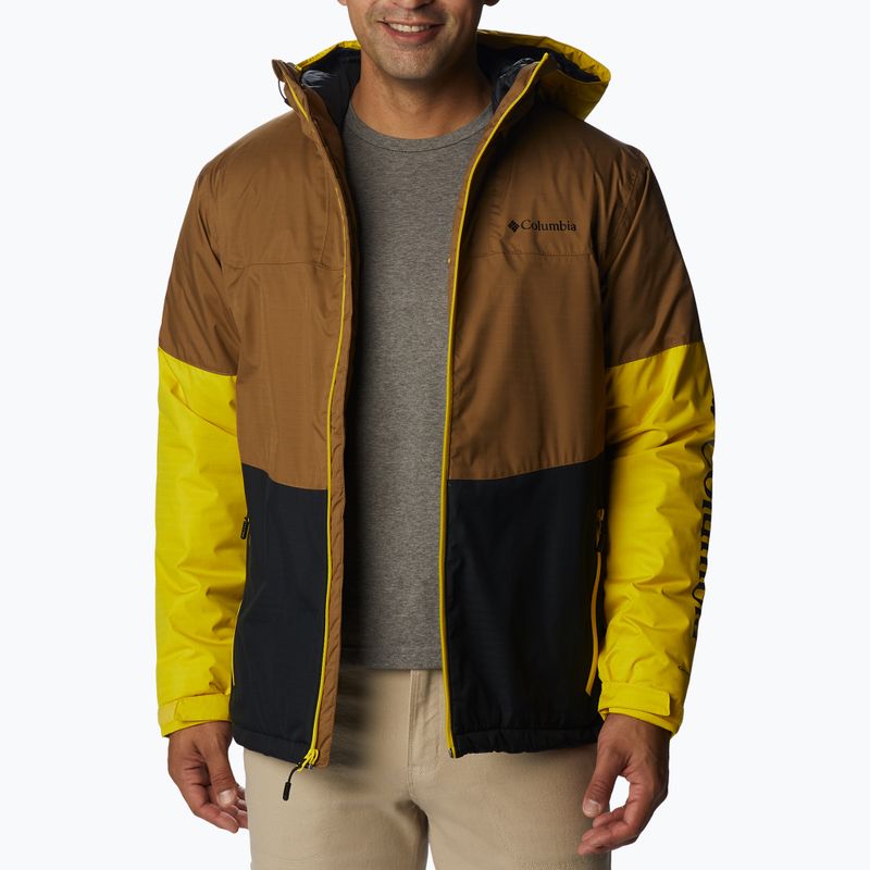 Giacca invernale Columbia Point Park Insulated delta/nero/laser lemon da uomo 3