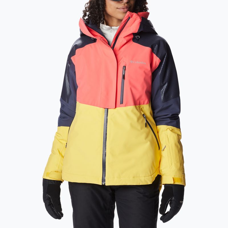 Giacca da sci Columbia Snow Slab Blackdot donna neon alba/sole/notte