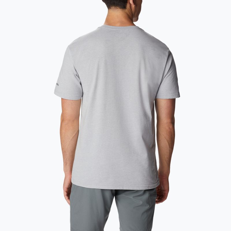 Columbia CSC Basic Logo camicia da trekking da uomo grigio erica/logo sovrapposto CSC 4