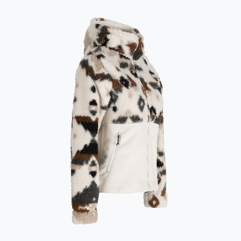 Columbia donna Winter Pass Sherpa felpa trekking con cappuccio stampa mt roccioso/gesso 8