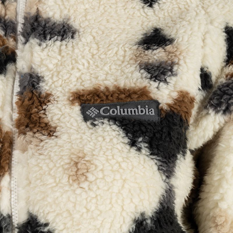 Columbia donna Winter Pass Sherpa felpa trekking con cappuccio stampa mt roccioso/gesso 9
