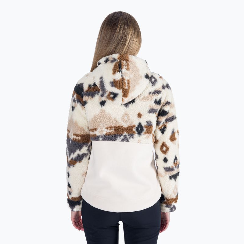 Columbia donna Winter Pass Sherpa felpa trekking con cappuccio stampa mt roccioso/gesso 3