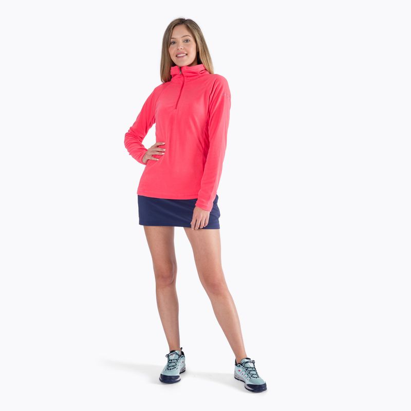 Felpa da trekking da donna Columbia Glacial IV 1/2 Zip rosa arancio 6