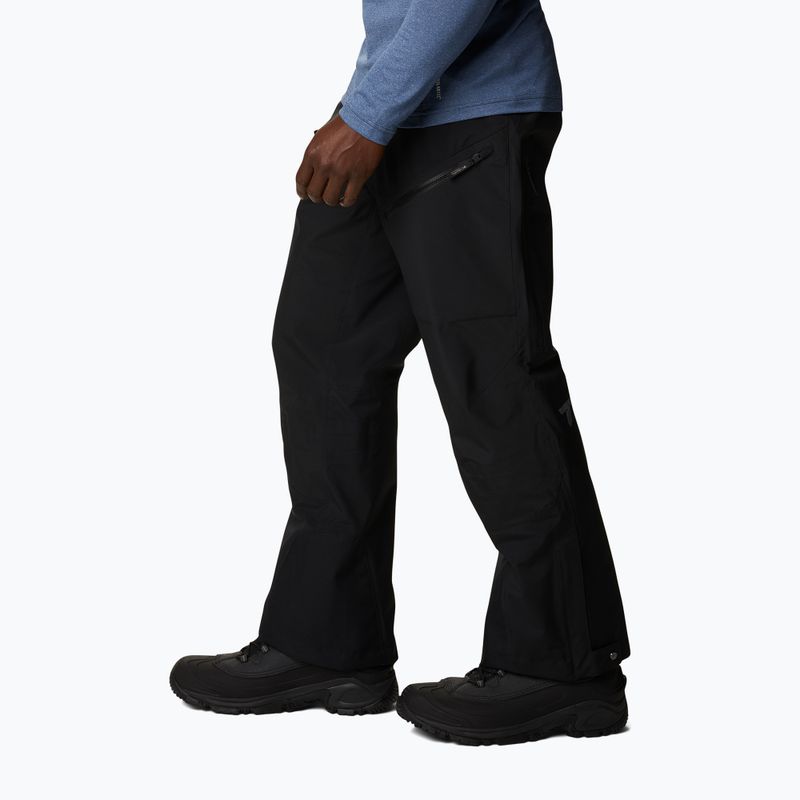 Pantaloni da sci da uomo Columbia Platinum Peak 3L nero 6