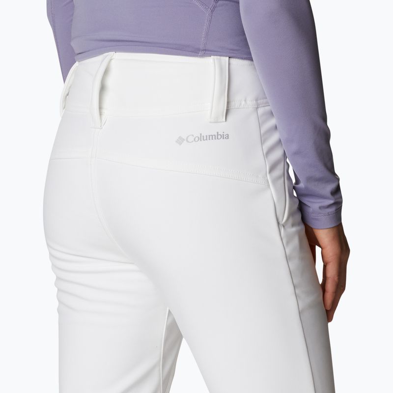 Pantaloni da sci Columbia Roffe Ridge IV da donna, bianco 5