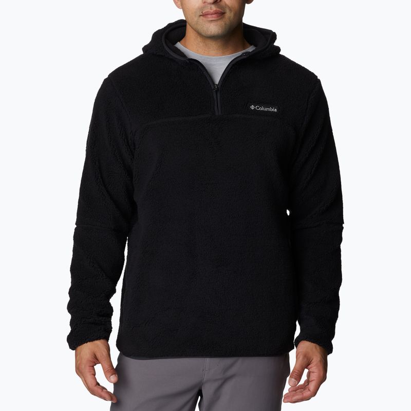 Felpa da trekking Columbia Rugged Ridge III Sherpa nera da uomo