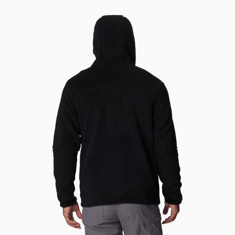 Felpa da trekking Columbia Rugged Ridge III Sherpa nera da uomo 2