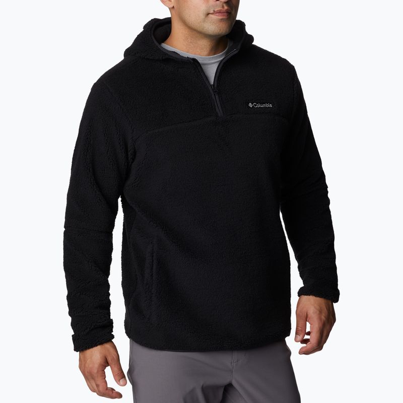 Felpa da trekking Columbia Rugged Ridge III Sherpa nera da uomo 4