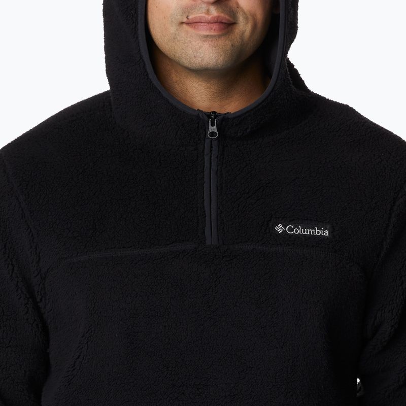 Felpa da trekking Columbia Rugged Ridge III Sherpa nera da uomo 5
