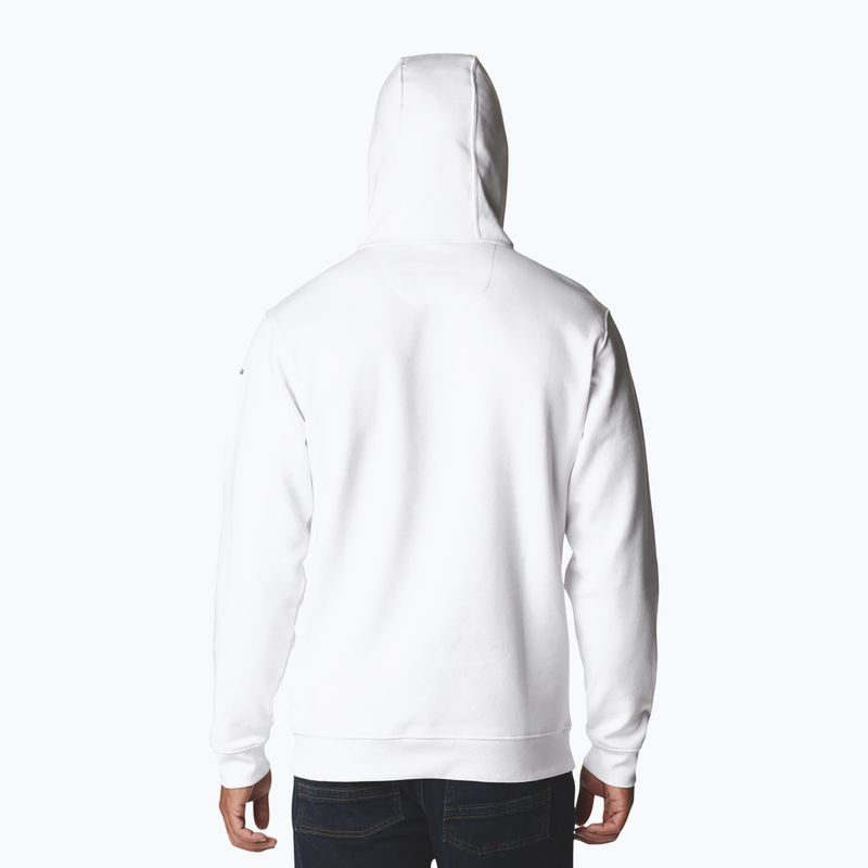 Felpa da uomo Columbia CSC Basic Logo II Hoodie bianca/con logo del CSC 2