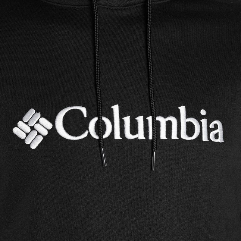 Felpa con cappuccio Columbia CSC Basic Logo II nero/bianco da uomo con logo CSC 6