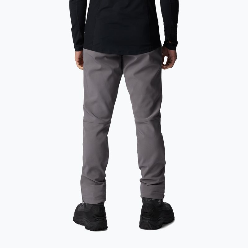 Columbia Passo Alto III Heat city pantaloni softshell da uomo grigio 2